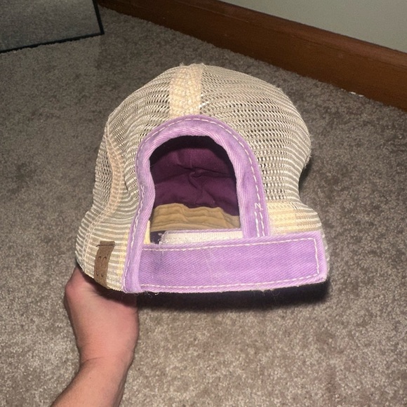 Purple and Tan Trucker Hat - Picture 3 of 6